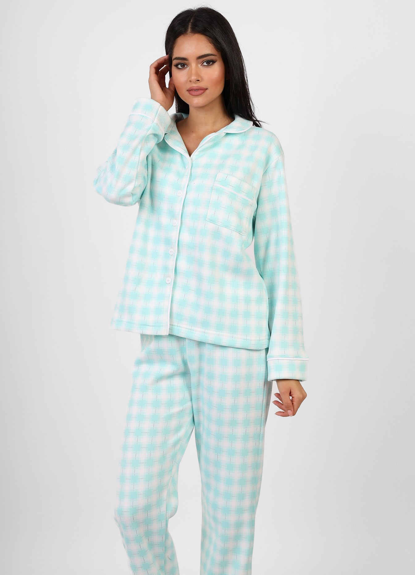 Flannel Buttoned Pajama