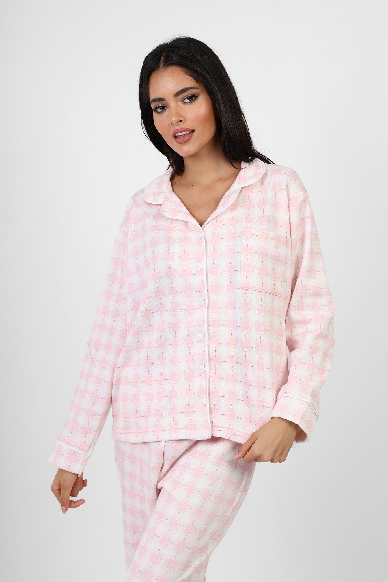 Flannel Buttoned Pajama