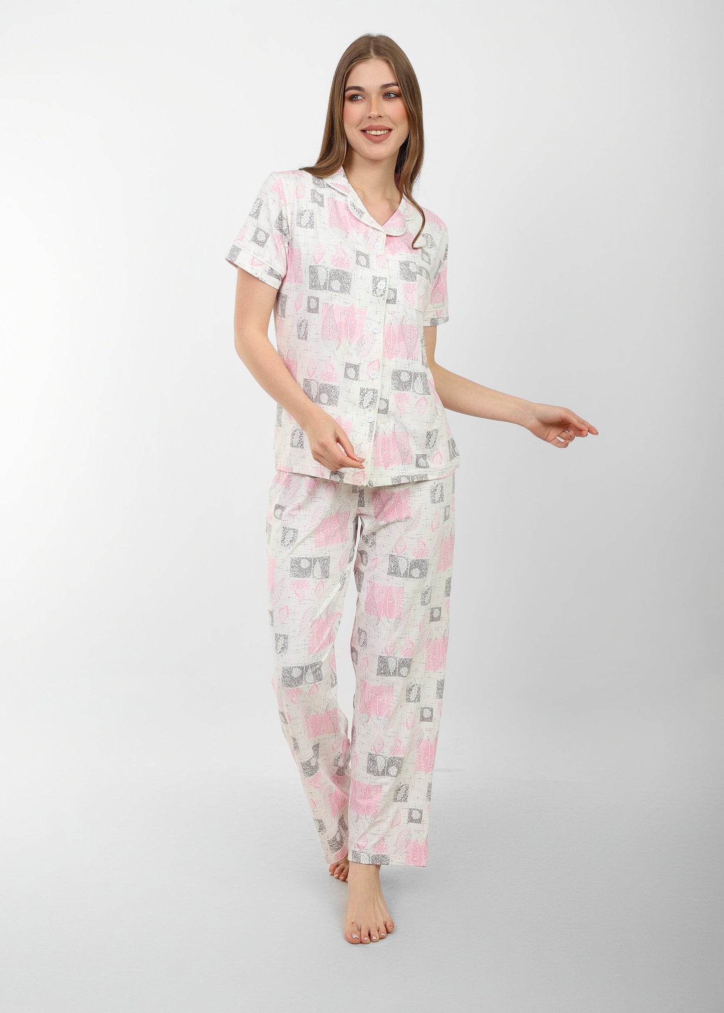 Flora Buttoned Pajama