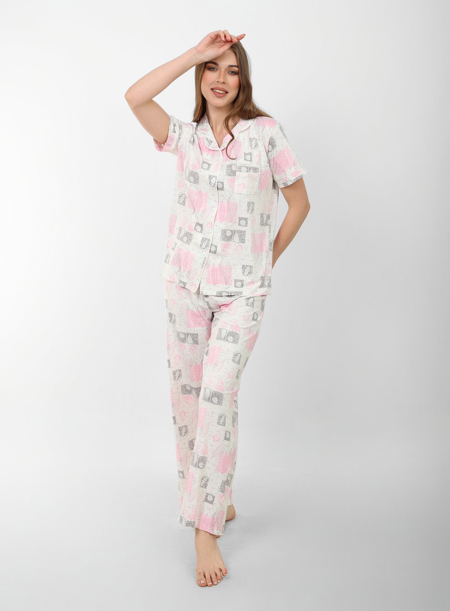 Flora Buttoned Pajama