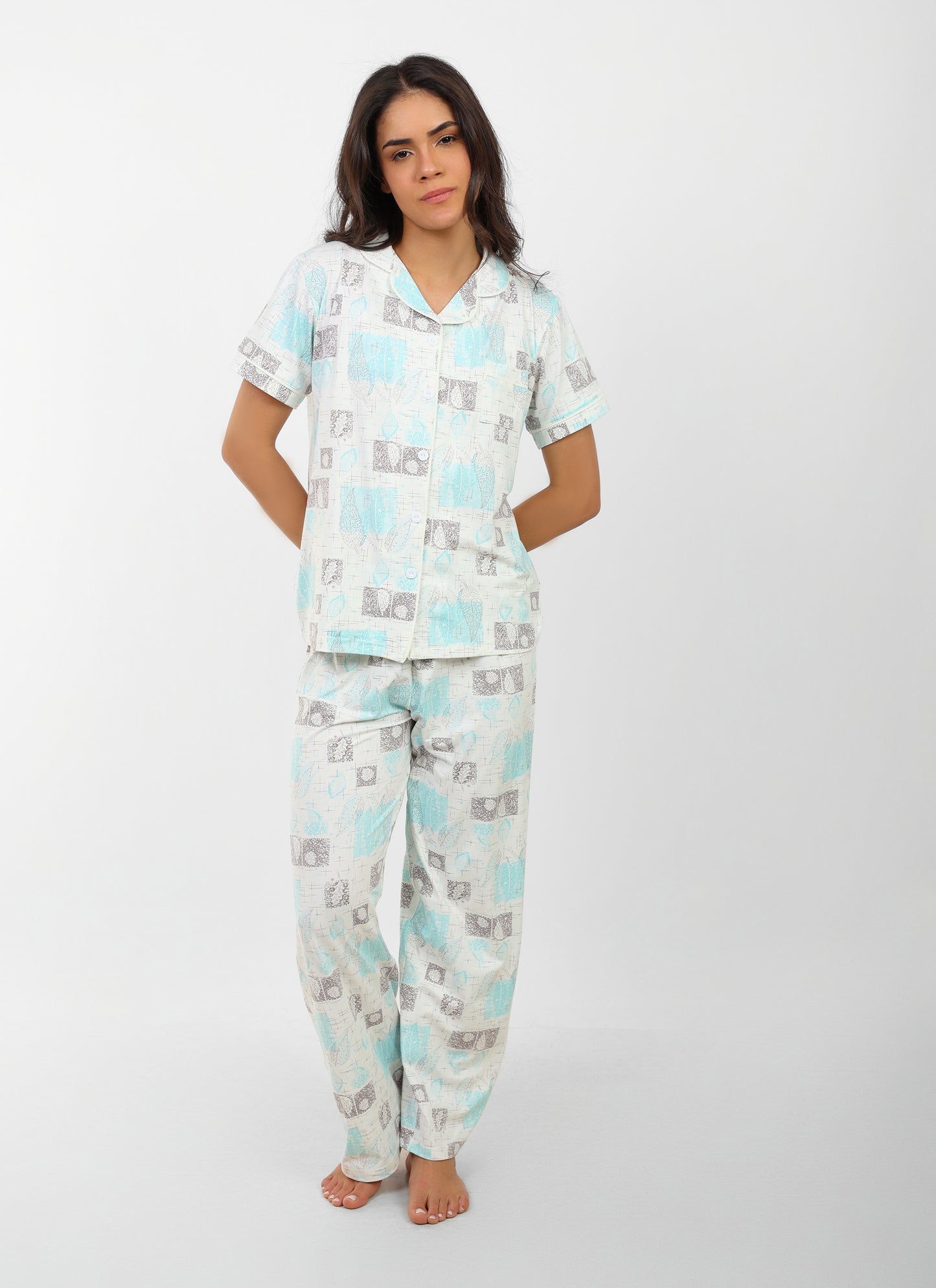 Flora Buttoned Pajama