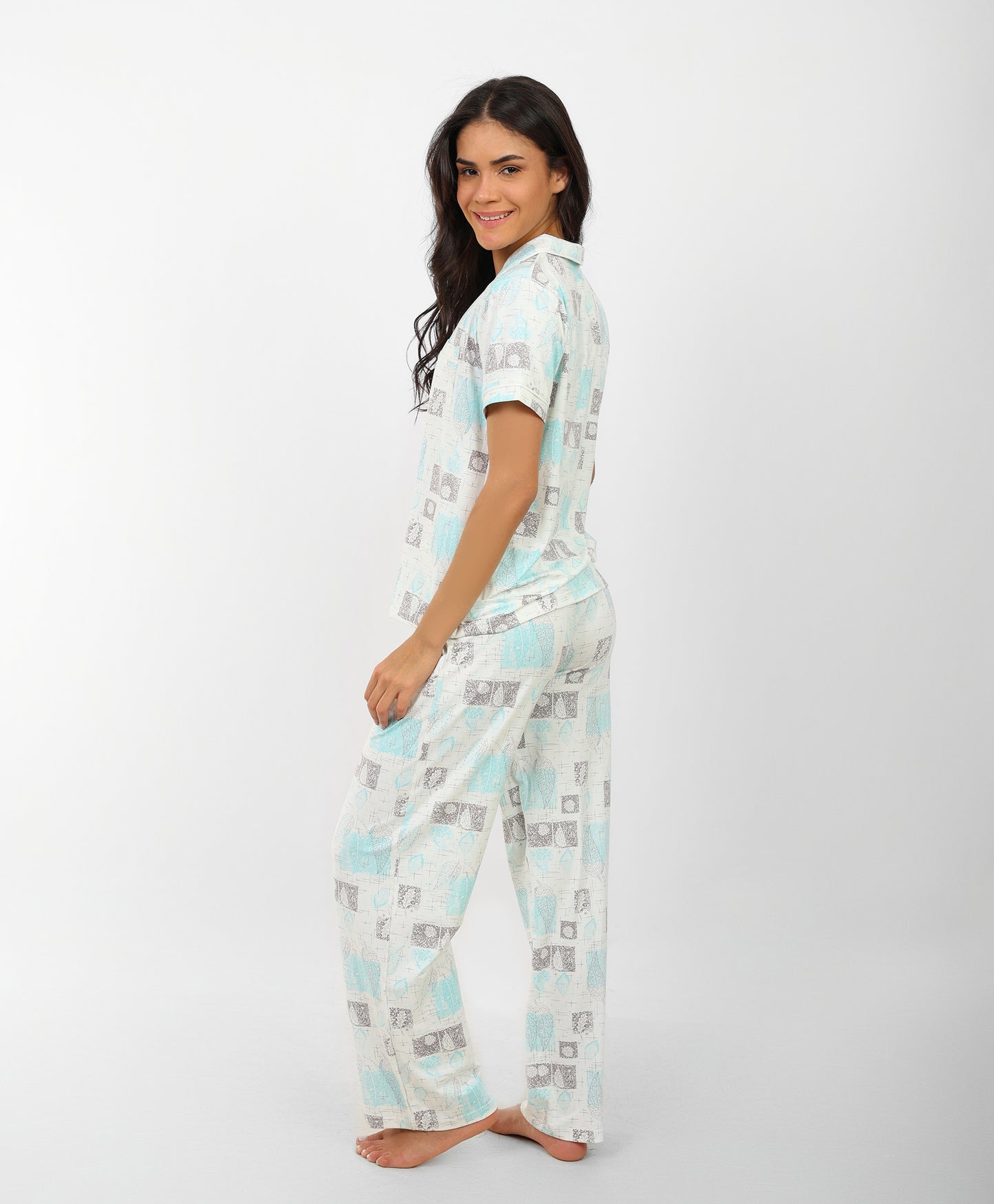 Flora Buttoned Pajama