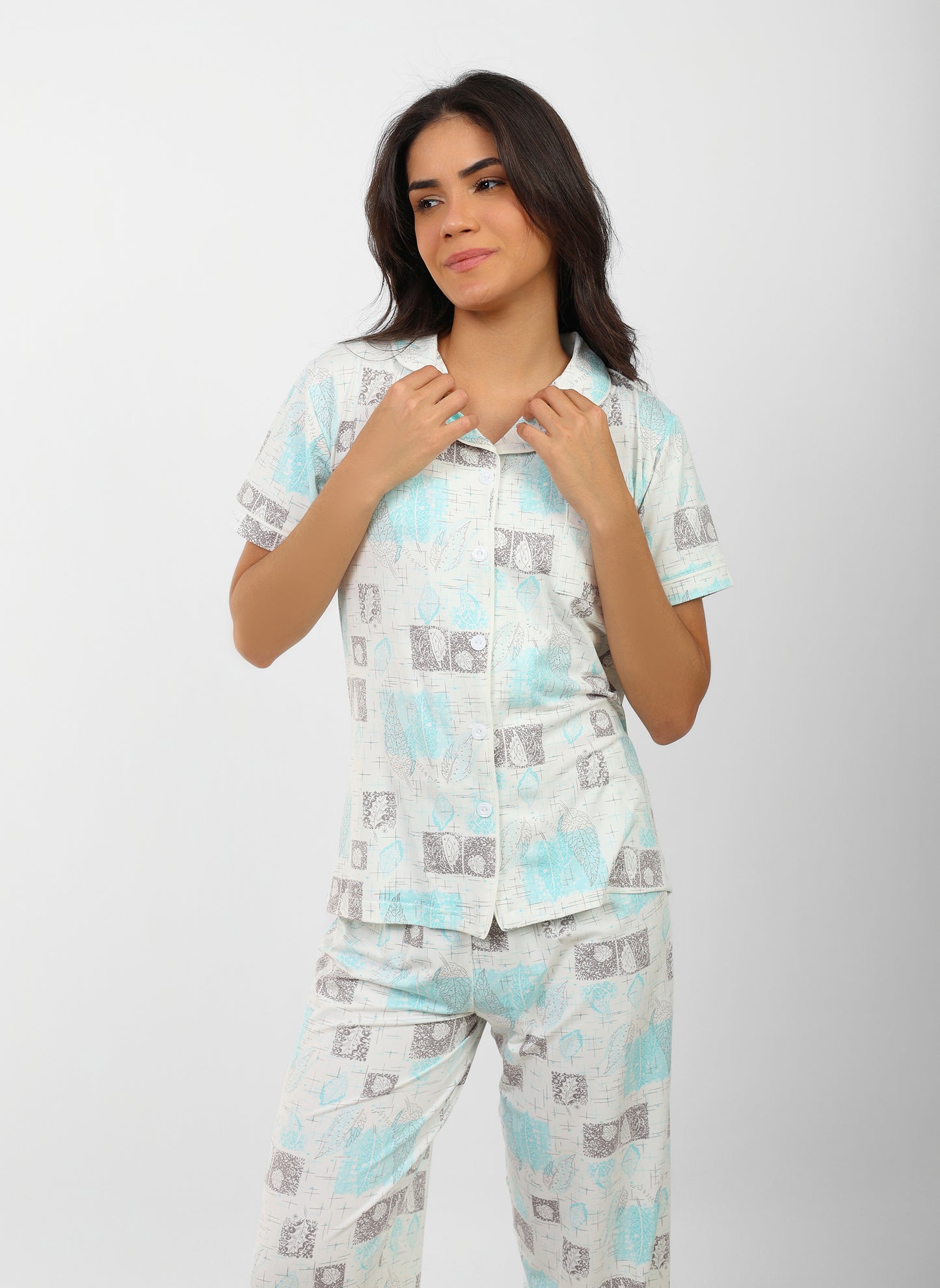 Flora Buttoned Pajama