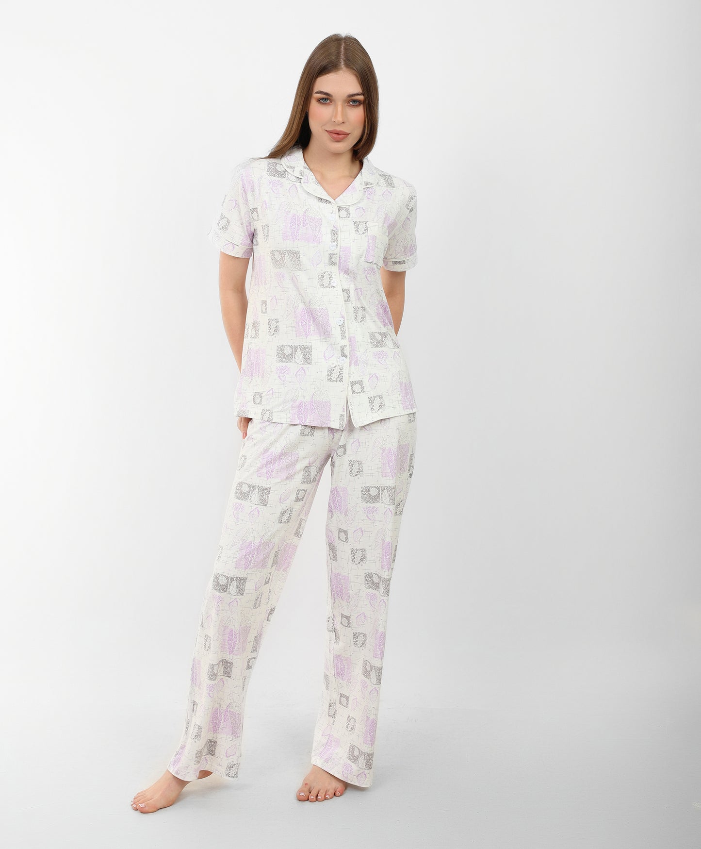Flora Buttoned Pajama