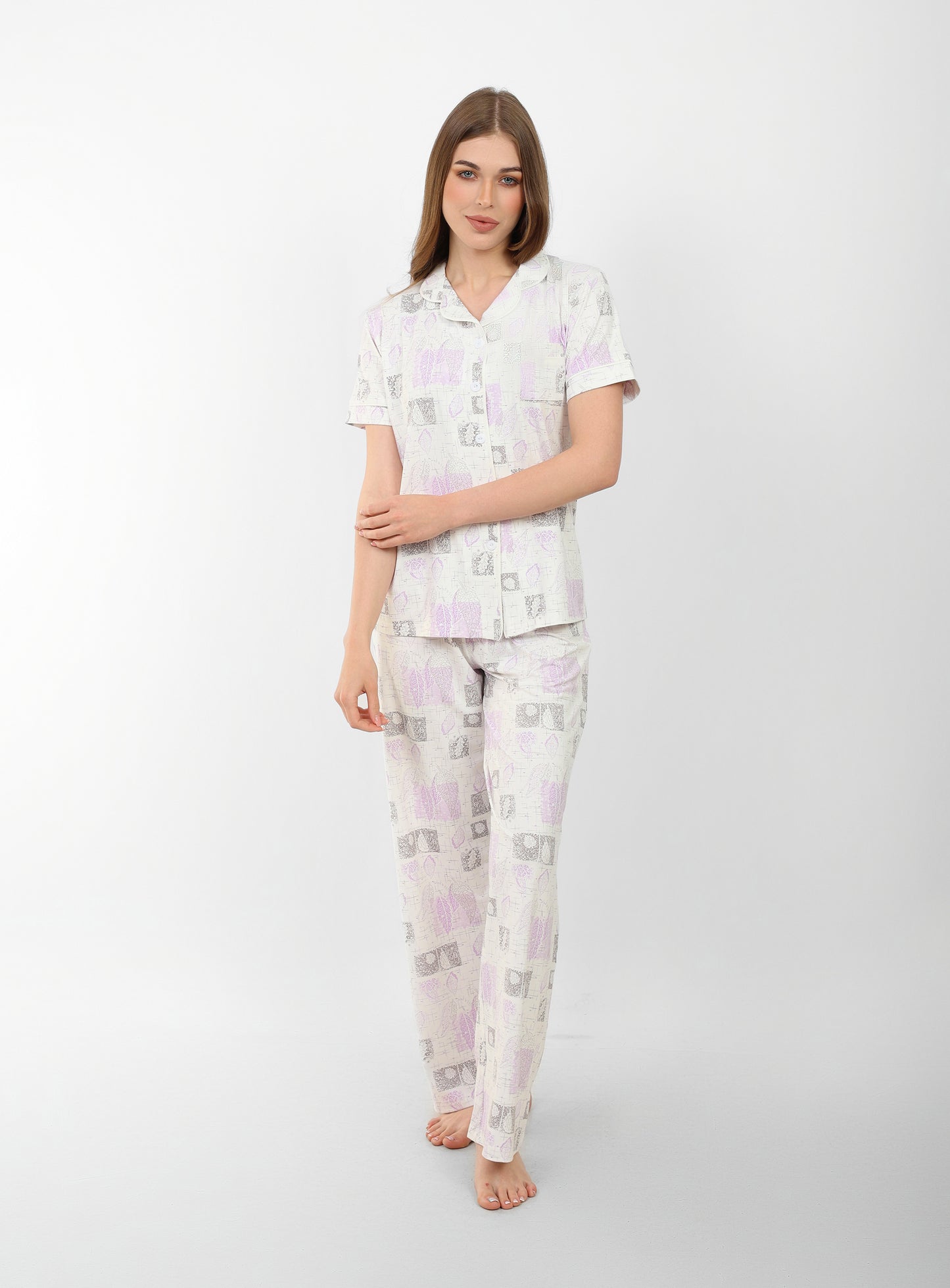 Flora Buttoned Pajama