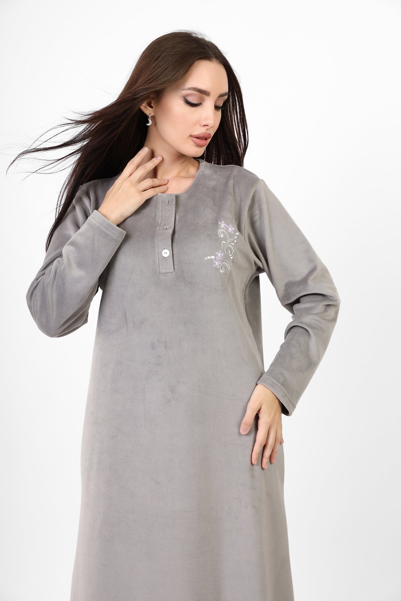 Blooming Velvet Nightgown