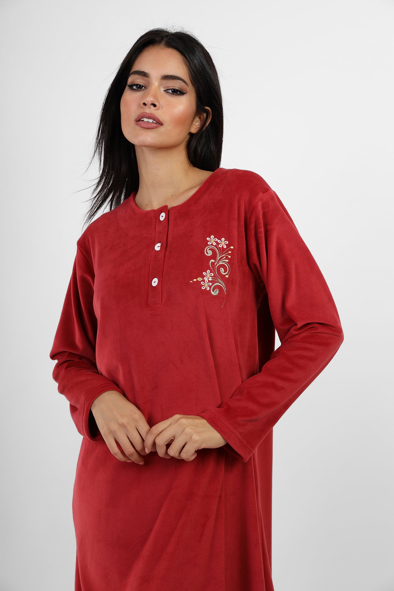 Blooming Velvet Nightgown