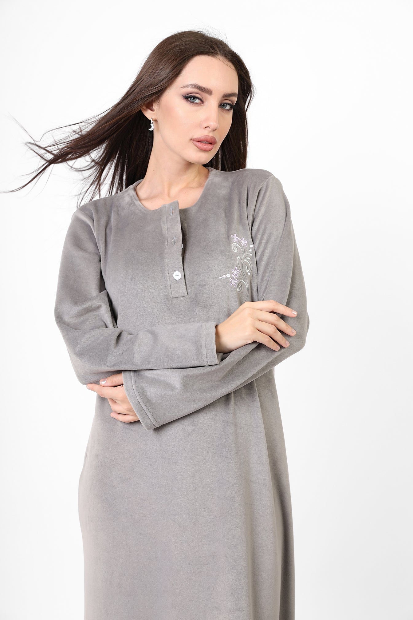 Blooming Velvet Nightgown