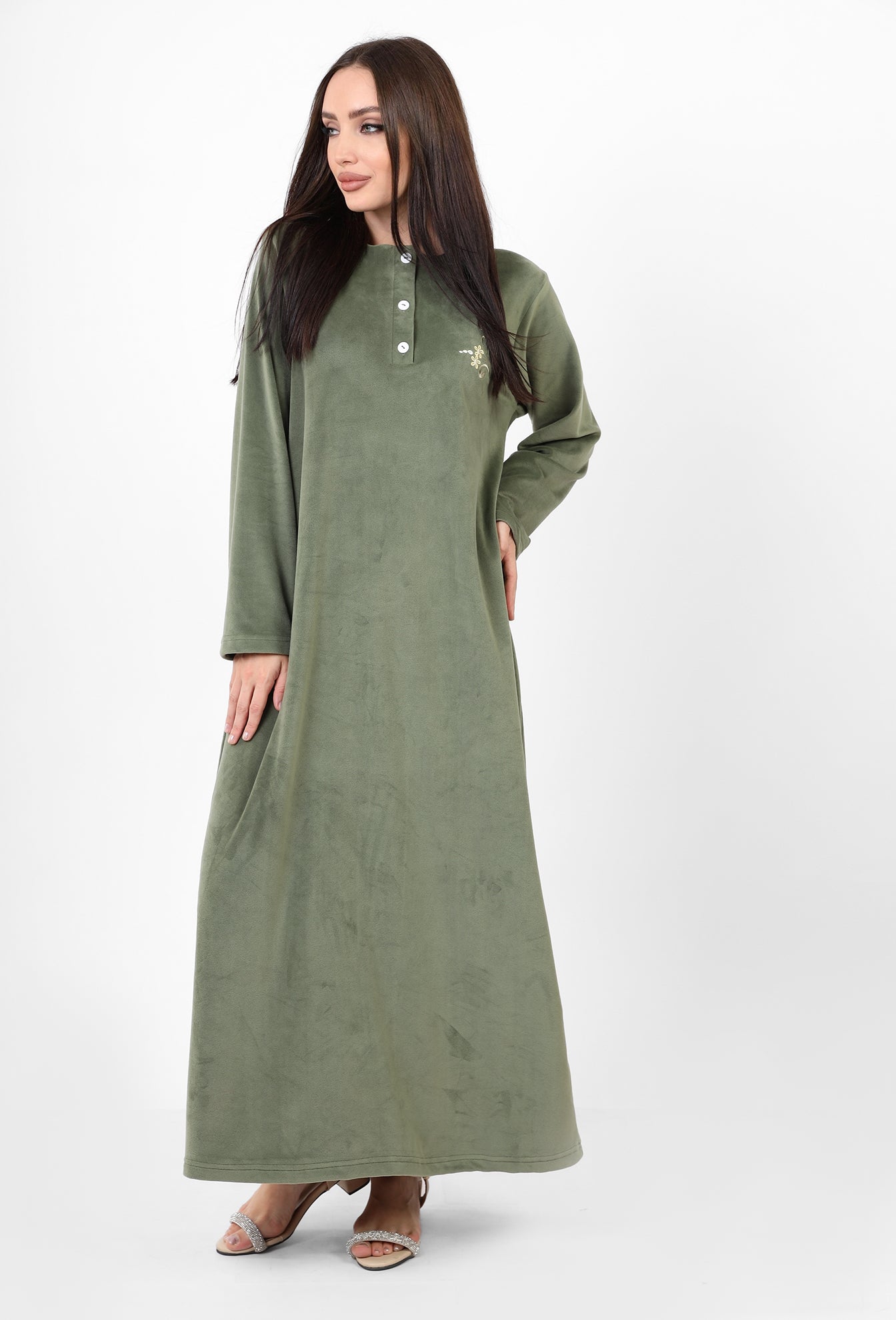 Blooming Velvet Nightgown
