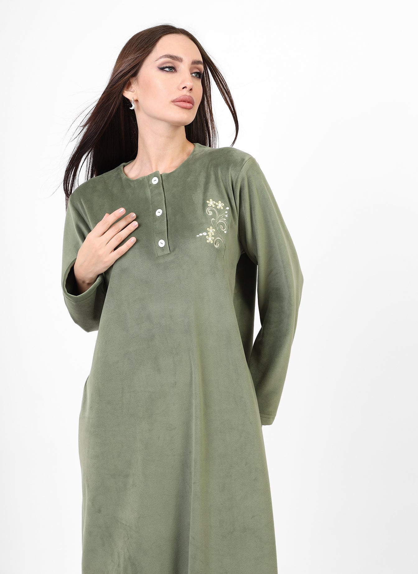 Blooming Velvet Nightgown