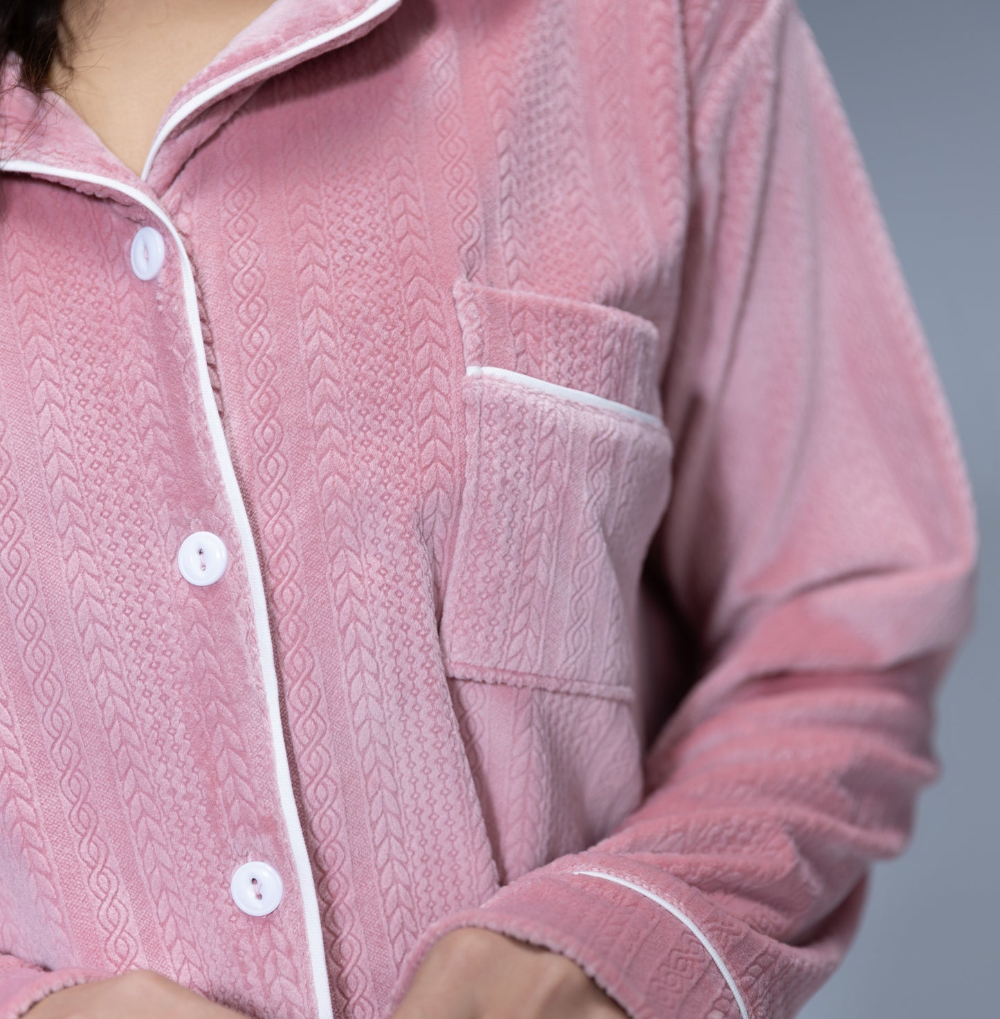 Velvet Buttoned Pajama