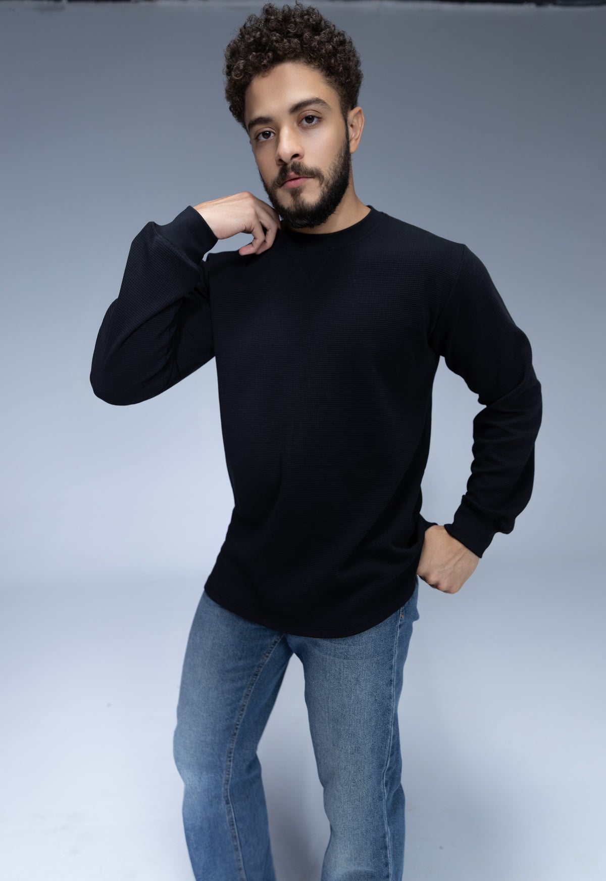 Waffle Crewneck