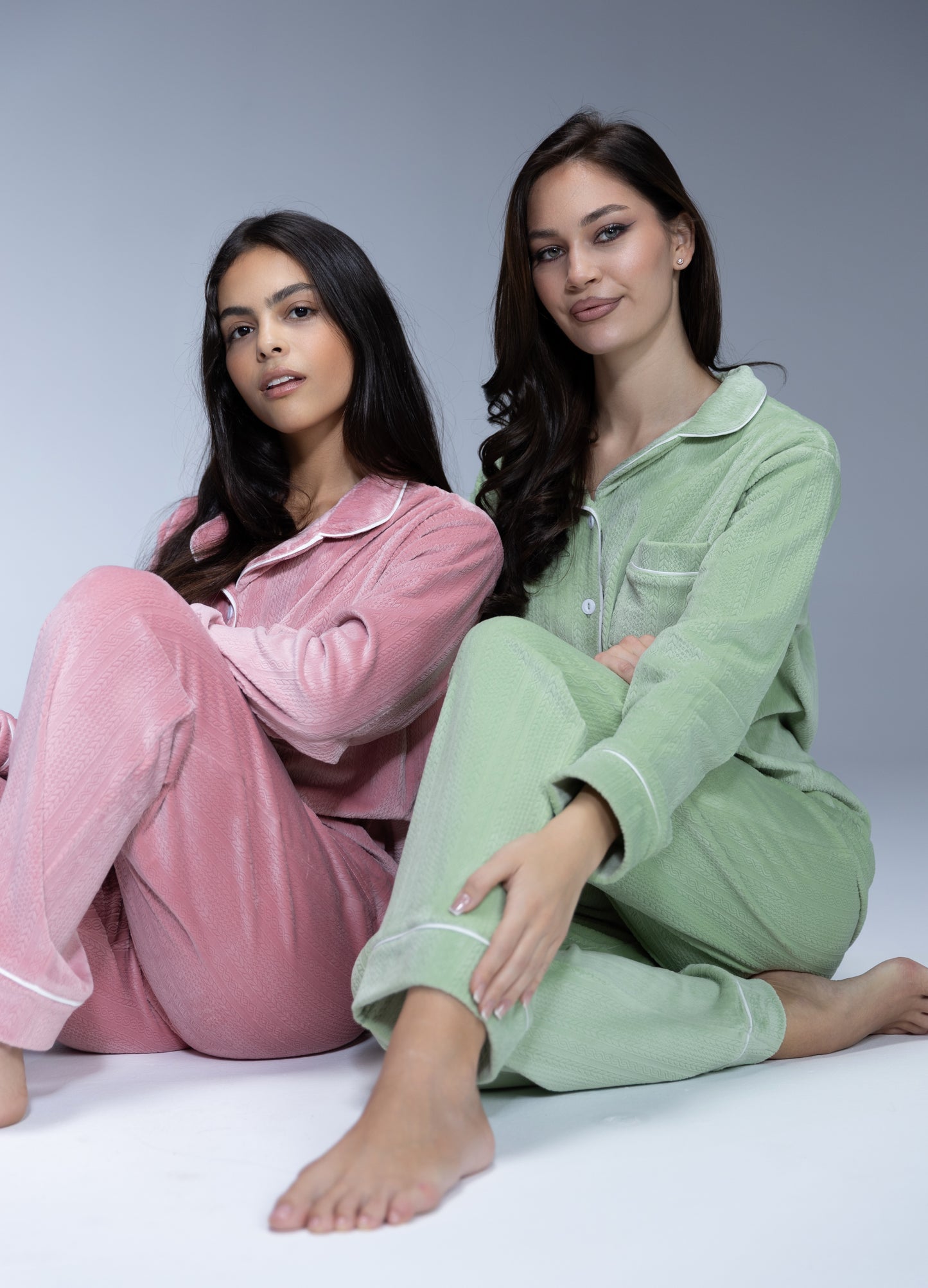 Velvet Buttoned Pajama