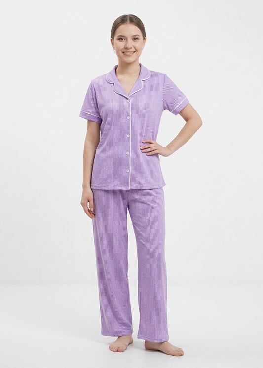 Striped Buttoned Pajama