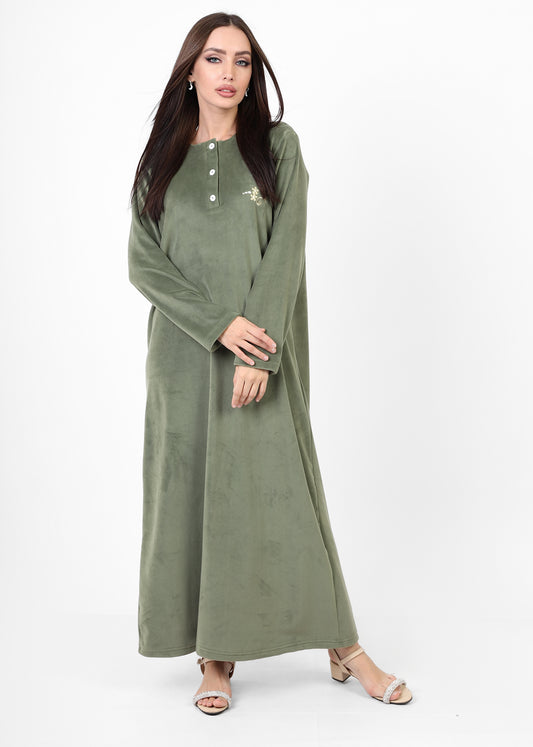 Blooming Velvet Nightgown