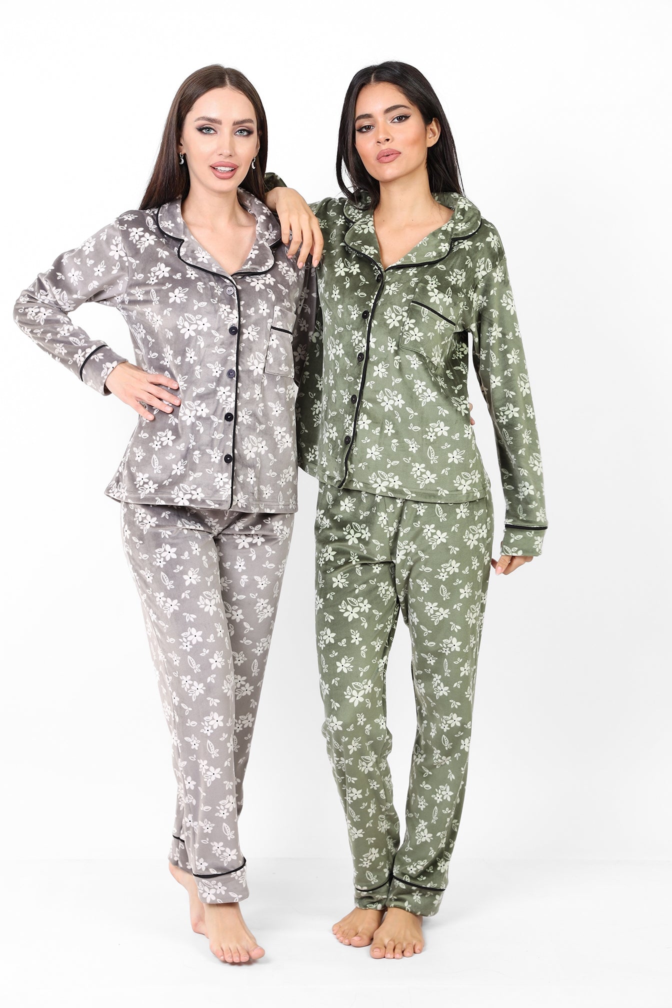 Blossom Buttoned Pajama