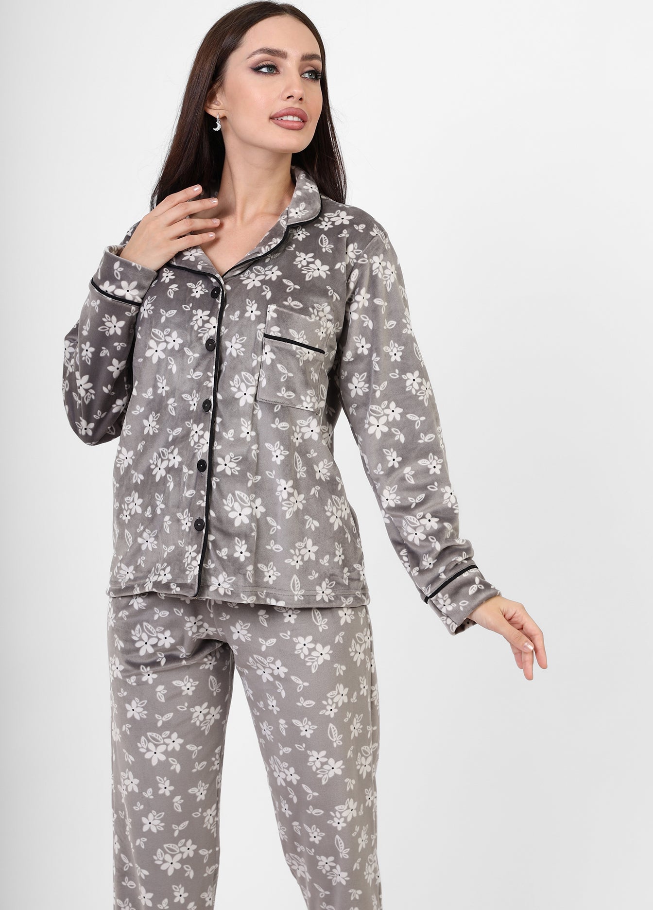 Blossom Buttoned Pajama