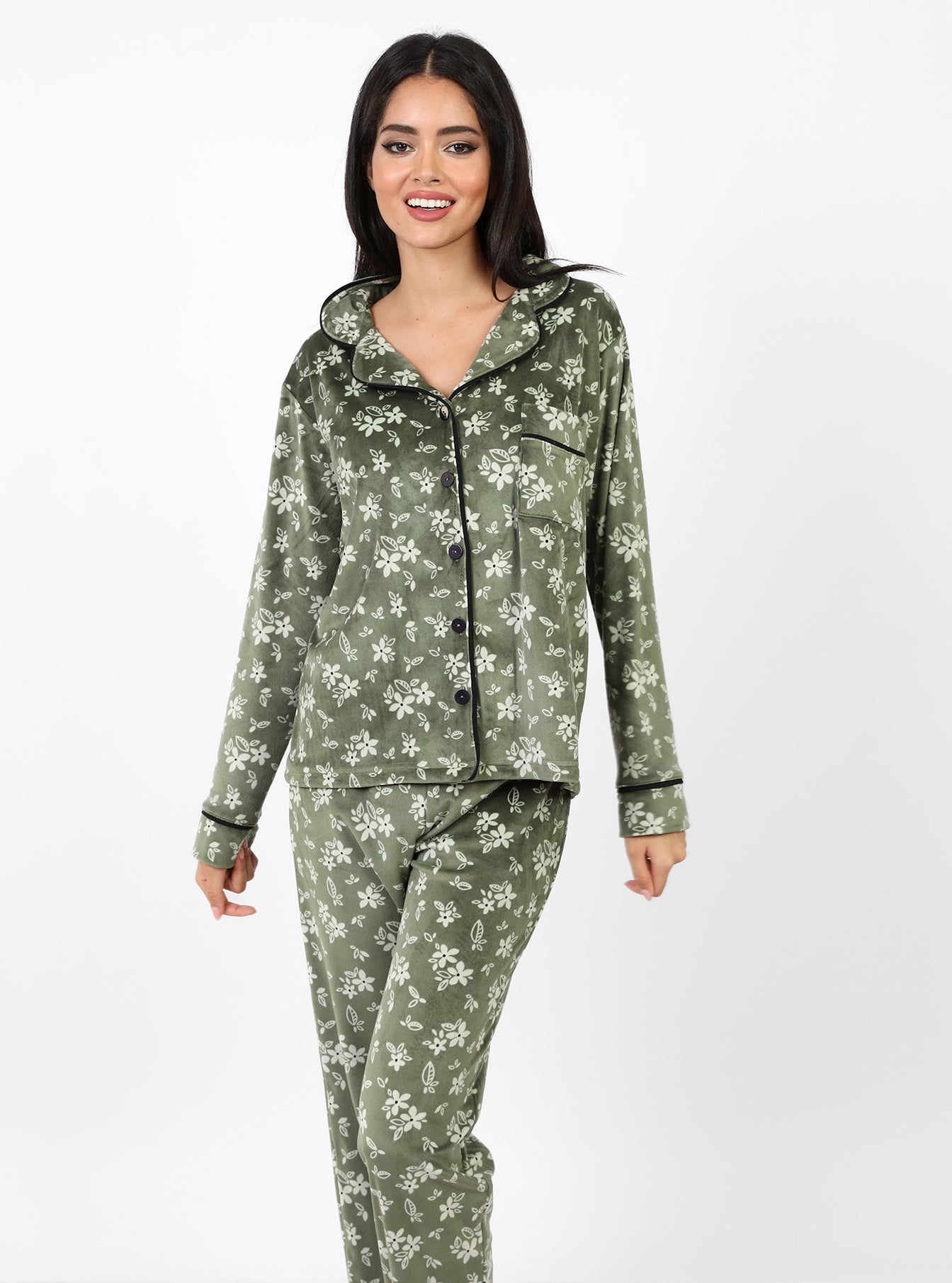 Blossom Buttoned Pajama