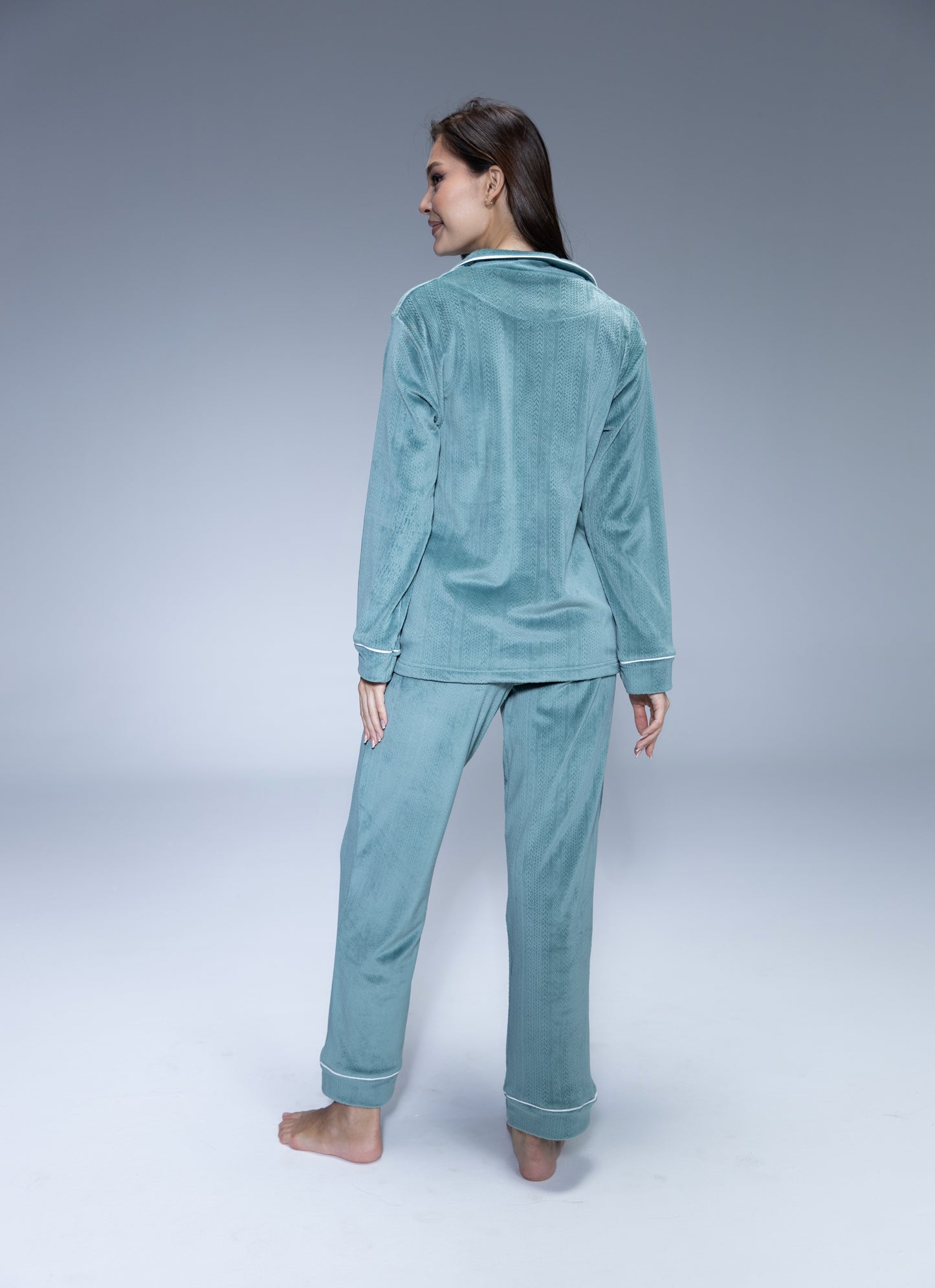 Velvet Buttoned Pajama