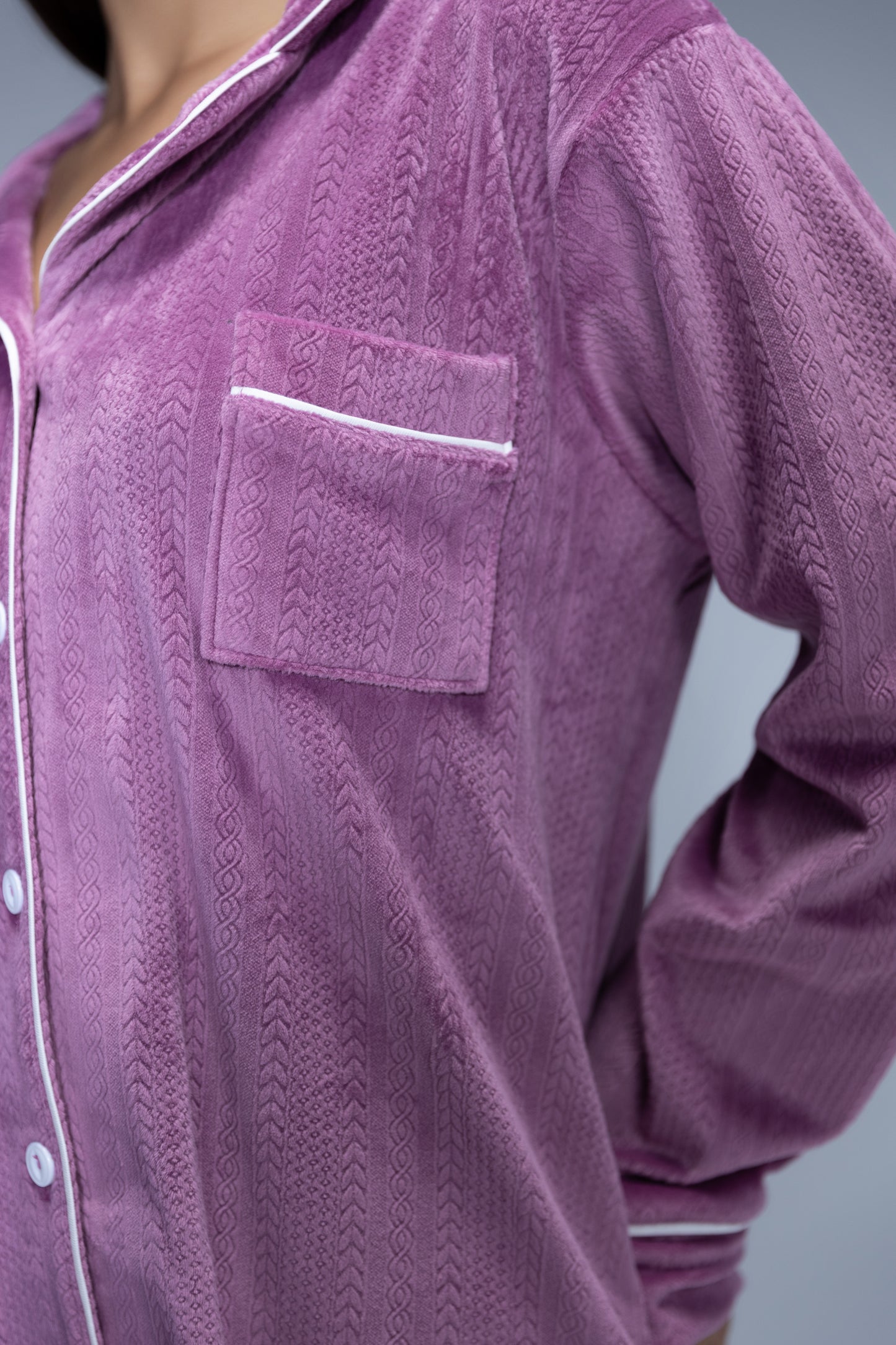 Velvet Buttoned Pajama