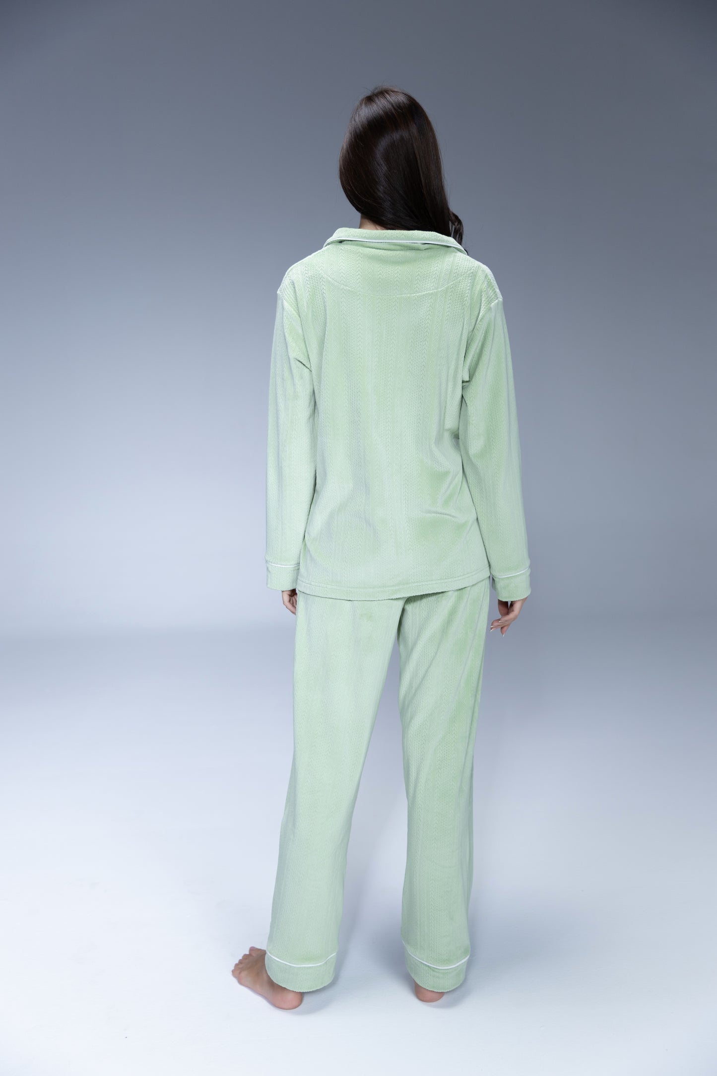 Velvet Buttoned Pajama