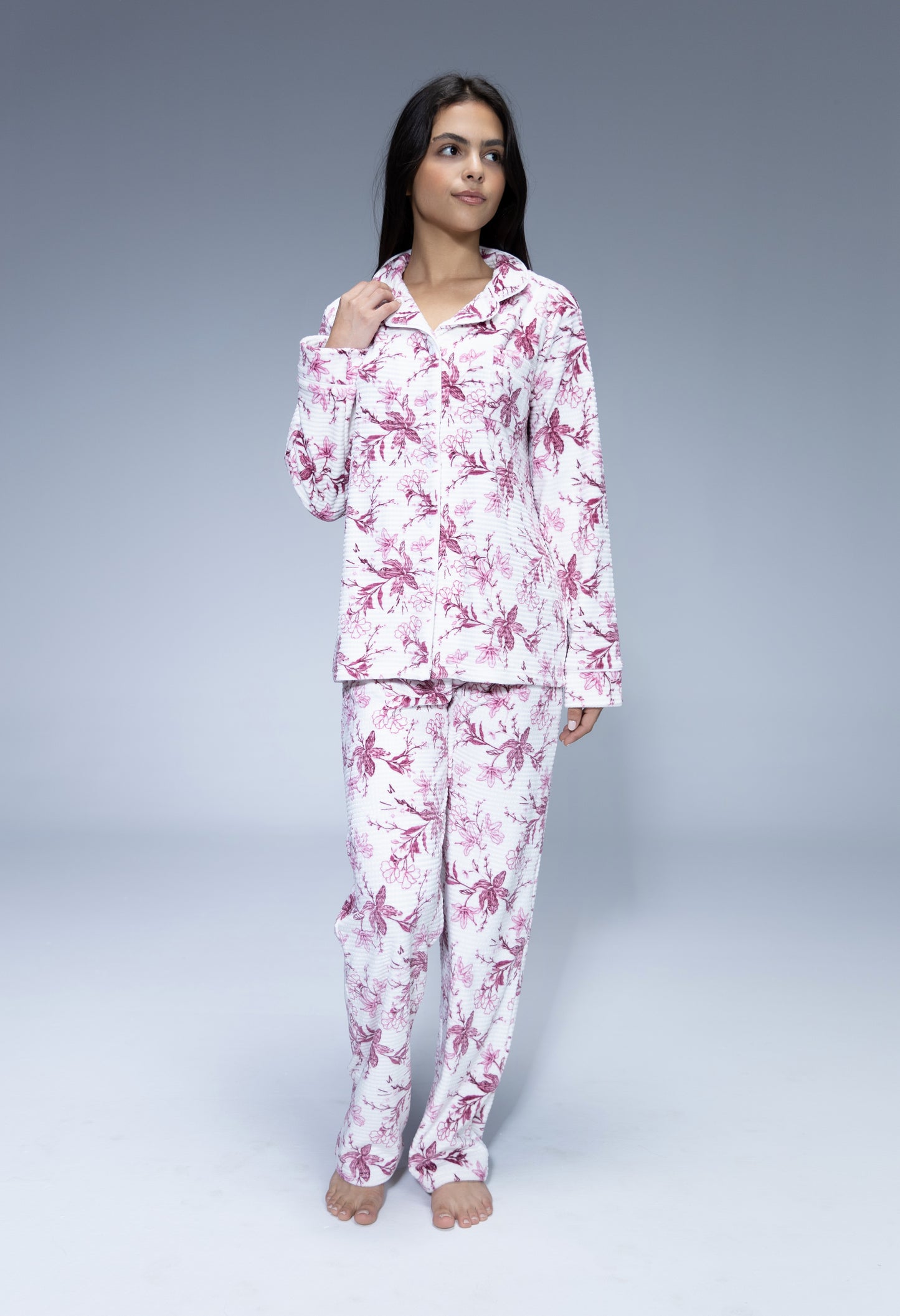 Blossom Buttoned Pajama
