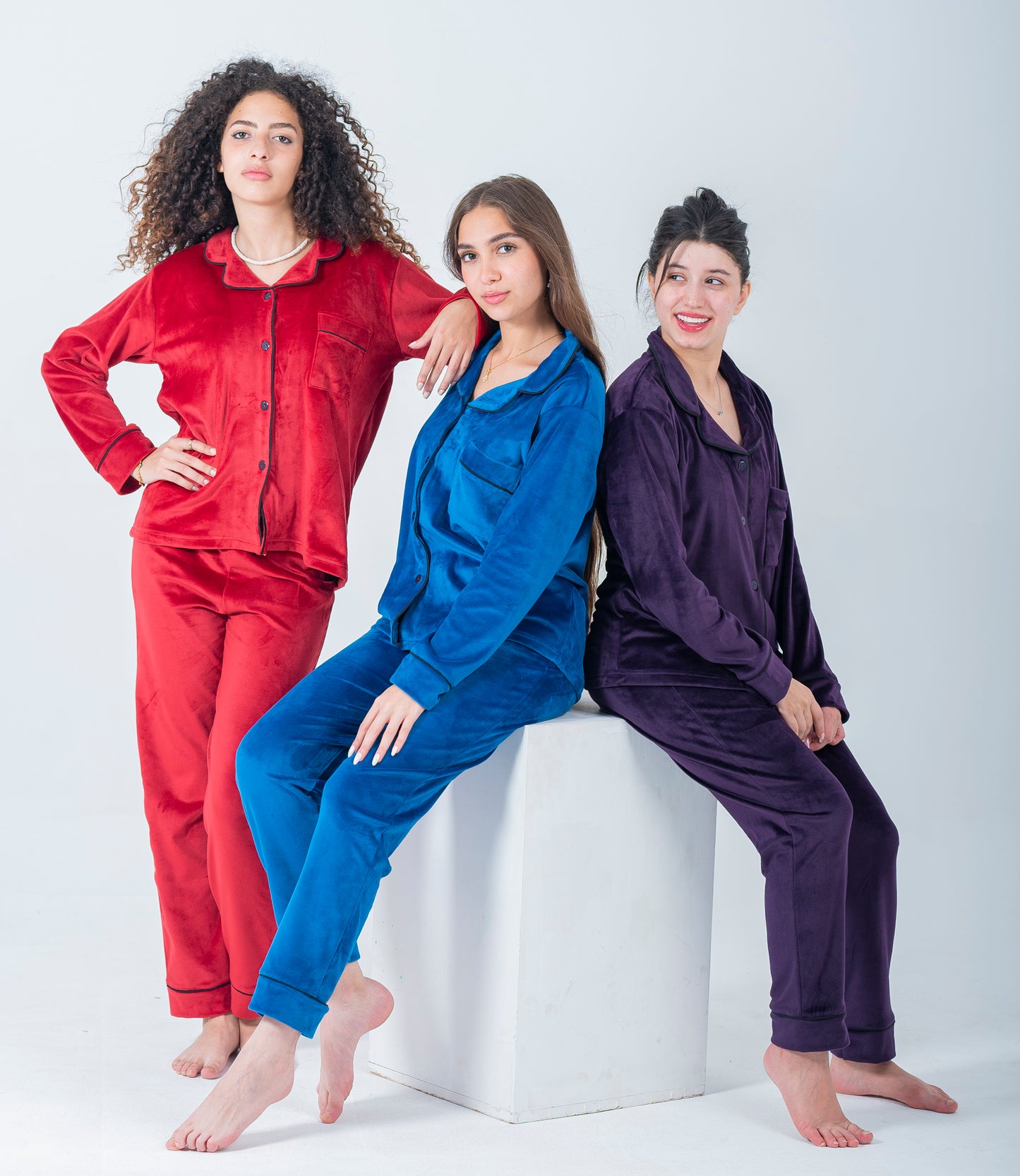 Velvet Buttoned Pajama