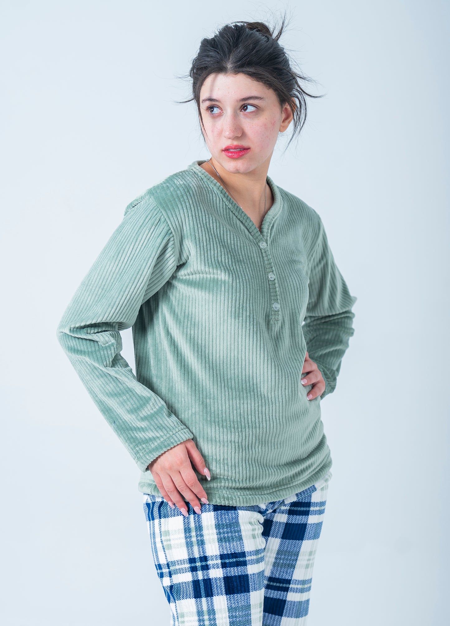 Flannel Ribbed Corduroy Pajama