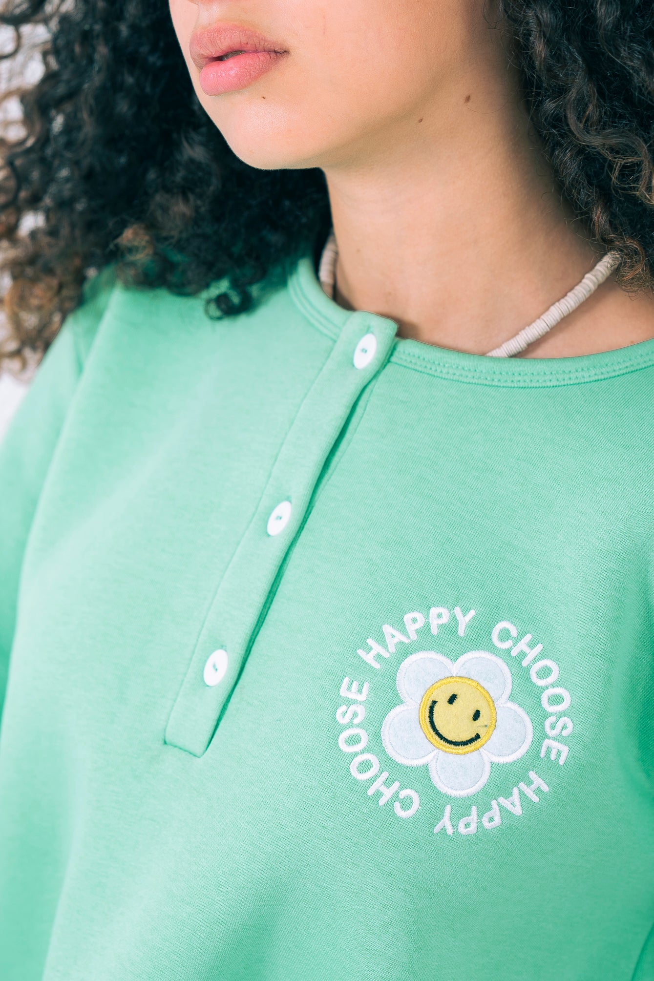 Choose Happy Fleece Night Gown